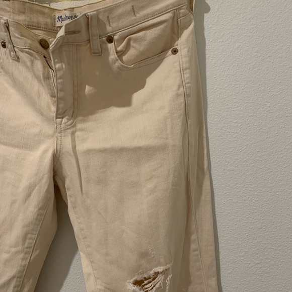 ✨rare, cream ripped jeans - Picture 3 of 5